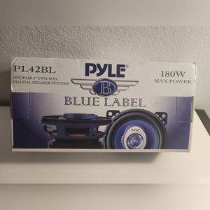 Pyle One Pair (2) Blue Label Series 4" two-way coaxial Speaker System. NEW